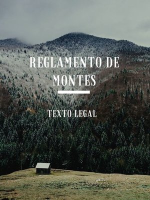 cover image of Reglamento de Montes